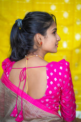 Pink Banaras Blouse