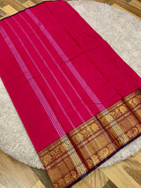 Pink Chettinad cotton saree