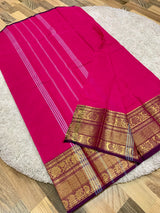 Pink Chettinad cotton saree