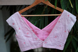 Pink Embroidery Cotton Blouse