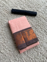 Pink chettinad cotton saree