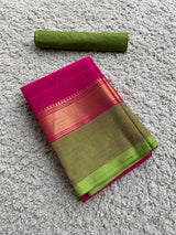 Pink chettinad cotton saree