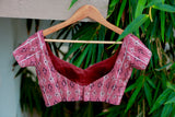 Pink cotton pintuck Blouse