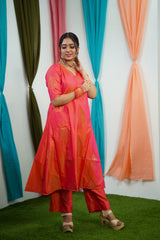 Pink silk Salwar suit