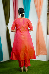 Pink silk Salwar suit