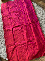 Pink silk saree with yellow blouse