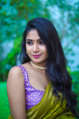 Purple Banaras Blouse