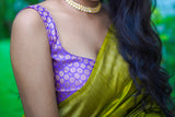 Purple Banaras Blouse