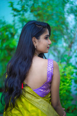 Purple Banaras Blouse