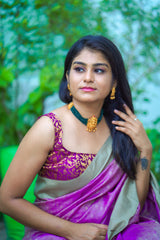 Violet Banaras Blouse