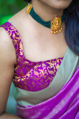 Violet Banaras Blouse