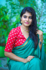 Red Banaras Blouse