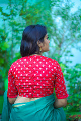 Red Banaras Blouse