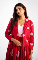 Red Mul cotton dress