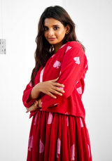 Red Mul cotton dress