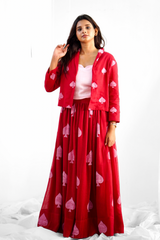 Red Mul cotton dress