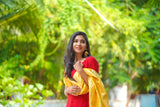 Red Straight Salwar