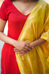 Red Straight Salwar