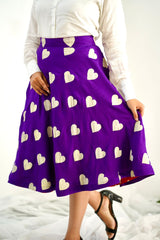 Red & Violet dual skirt