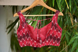 Red ikkat Cotton blouse