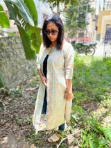 Sky Blue Floral shirt Dress