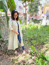 Sky Blue Floral shirt Dress