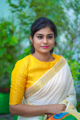 Yellow Banaras Blouse