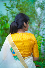 Yellow Banaras Blouse