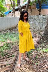 Yellow Cotton Dress