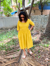 Yellow Cotton Dress