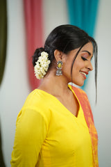 Yellow Mul cotton Salwar suit