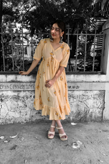 Yellow cotton dress