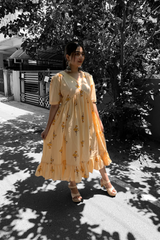 Yellow cotton dress