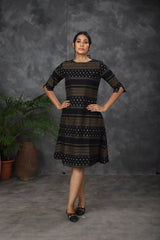 Black cotton dress (Top) - YoshnasByEla