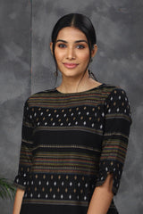 Black cotton dress (Top) - YoshnasByEla