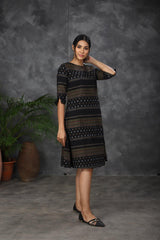 Black cotton dress (Top) - YoshnasByEla