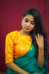 yellow Banaras Blouse