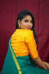 yellow Banaras Blouse