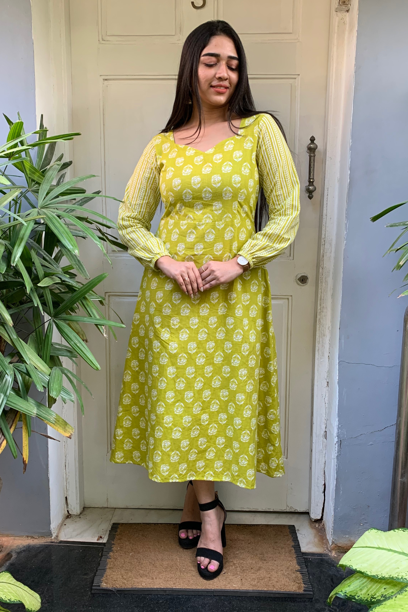 Green cotton dress – YoshnasByEla