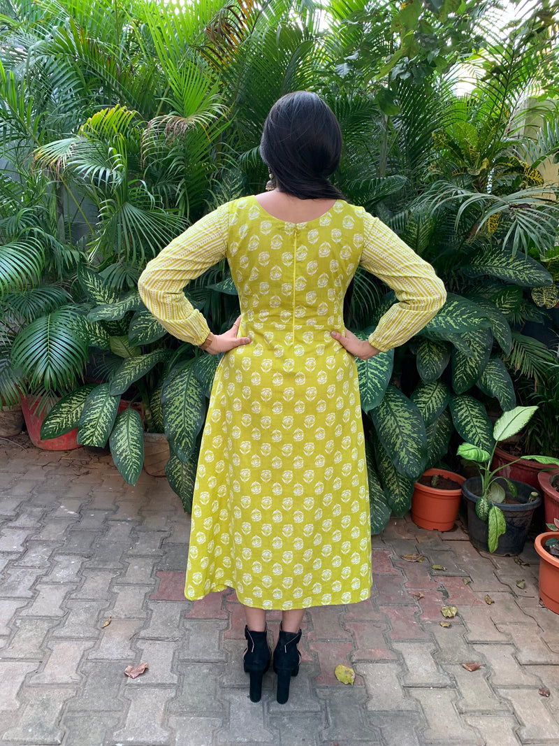 Green cotton dress – YoshnasByEla