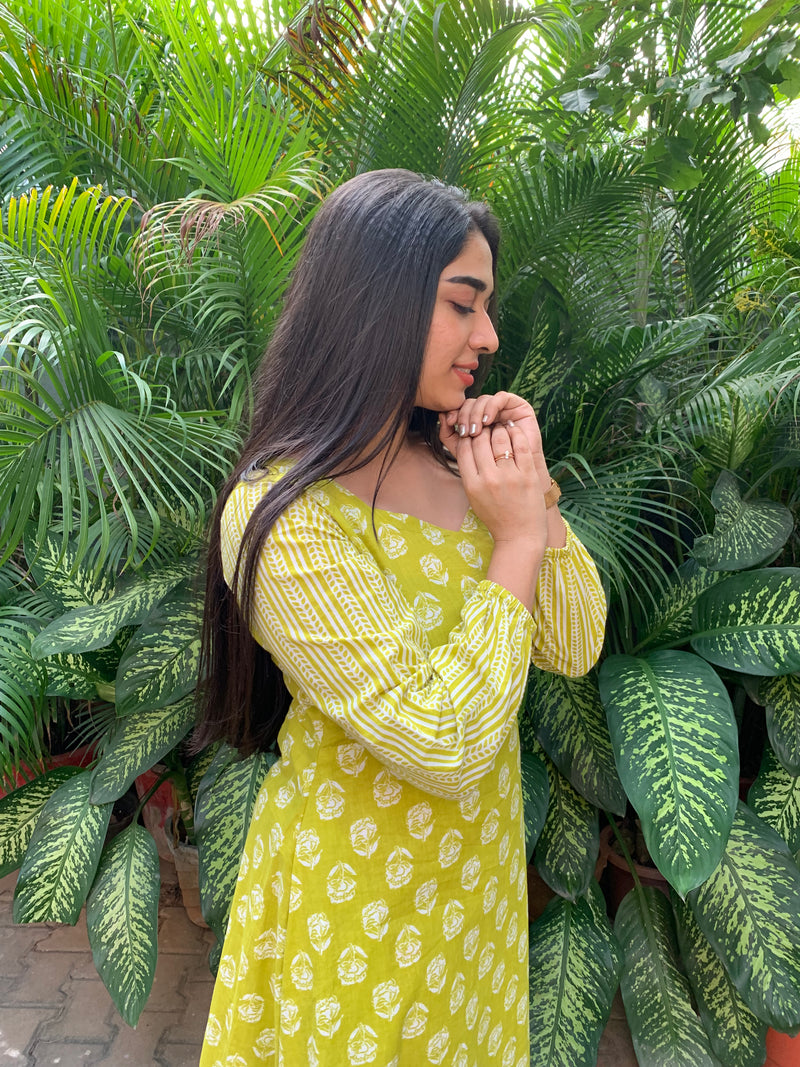 Green cotton dress – YoshnasByEla