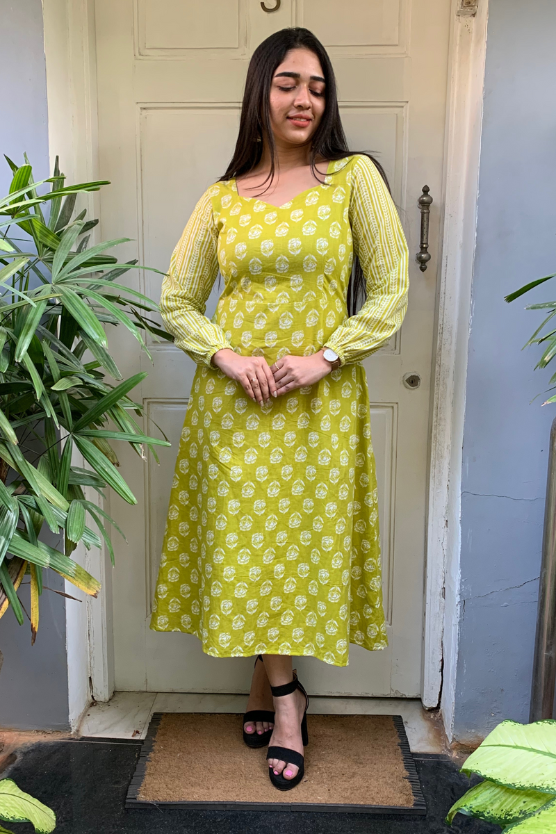 Green cotton dress – YoshnasByEla