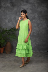 Green cotton dress (Top)