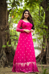 Pink Georgette anarkali