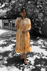 Yellow cotton dress