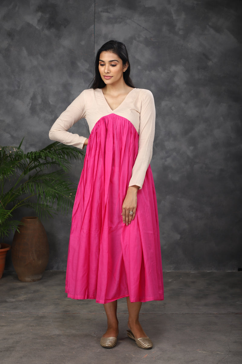 Pink Mul cotton dress (Top)