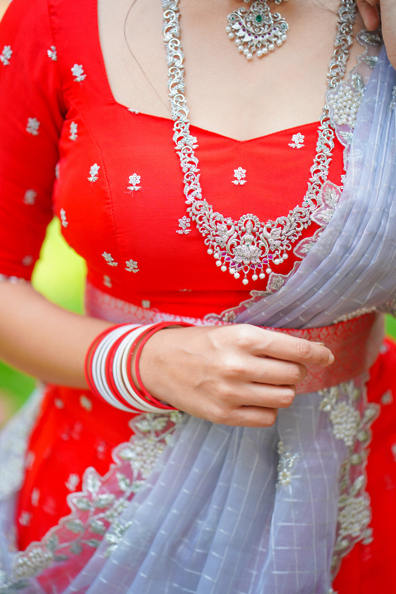 Royal Red Bridal Wear Lehenga BWL- 043 – Nazranaa