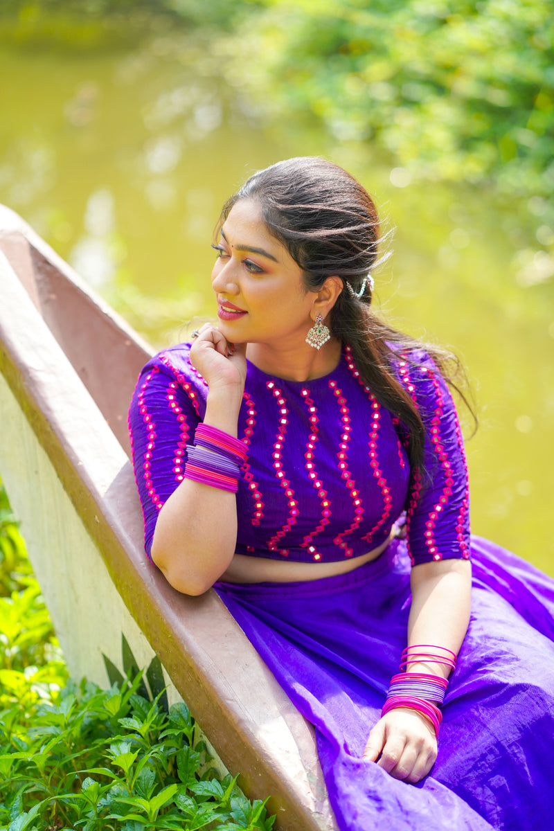 5 Edgy blouse designs with lehenga skirts!! – South India Fashion