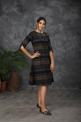 Black cotton dress (Top) - YoshnasByEla 